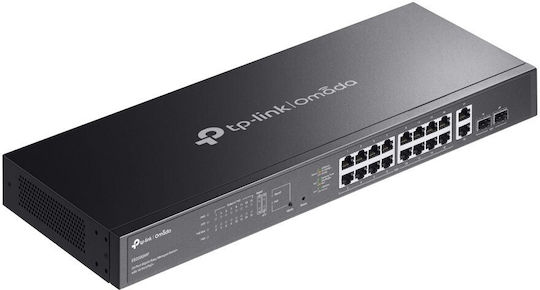TP-LINK Omada ES220GMP Managed L2 PoE+ Switch with 16 Gigabit (1Gbps) Ethernet Ports and 2 SFP Ports