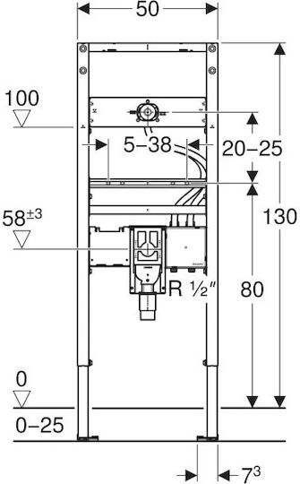 Geberit Duofix Siphon-Befestigungselement 111.562.00.2