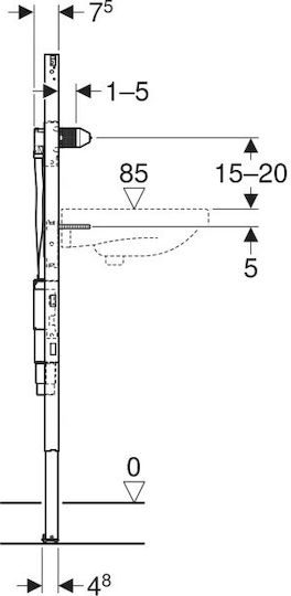 Geberit Duofix Siphon-Befestigungselement 111.562.00.2