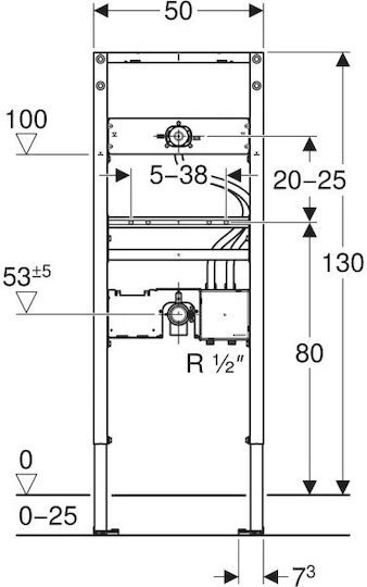 Фиксиращ елемент за сифон Geberit Duofix 111.560.00.2