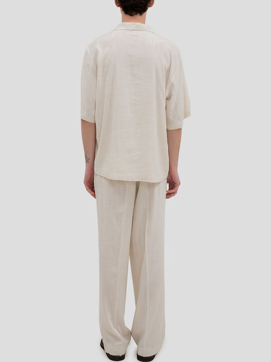 Kurzärmlig Hemd Beige