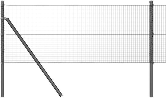 vidaXL Συρματόπλεγμα Γκρι 0.8x50m
