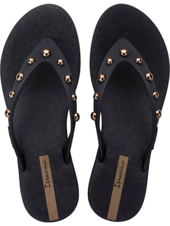 Plat Glam Flip Flops With Platform In Black Colour