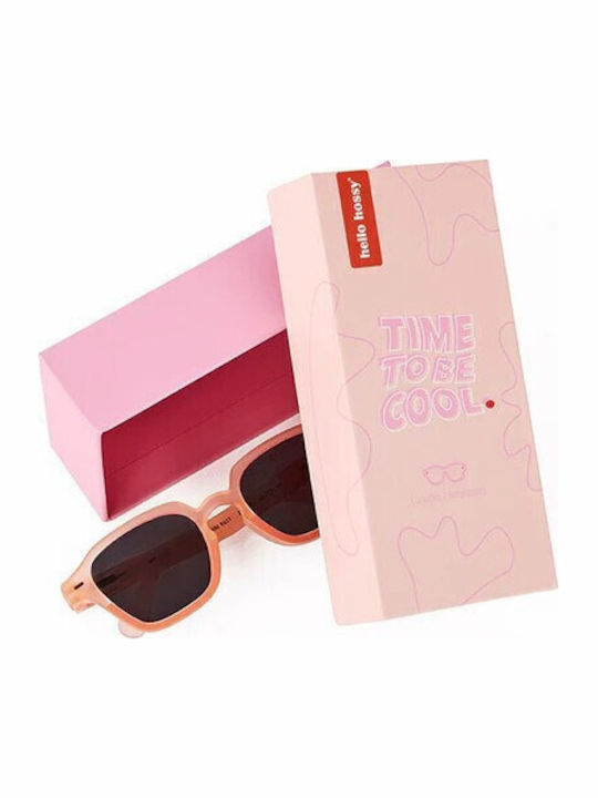 Hello Hossy Παιδικά Γυαλιά Ηλίου με Polarized Φακό Ροζ για 5-8 Ετών