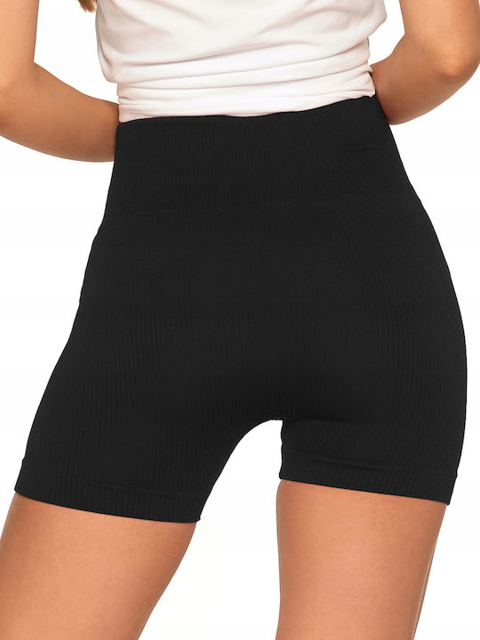Women's Training Legging Shorts High Waisted & Push Up Black