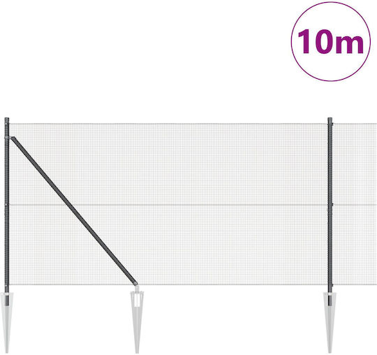 vidaXL Plasă de sârmă Module Gri 1x10m