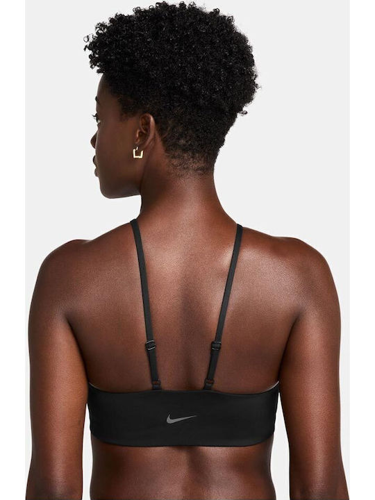 Nike Dri-Fit One Keyhole Γυναικείο Αθλητικό Μπουστάκι Μαύρο με Επένδυση & Ελαφριά Ενίσχυση