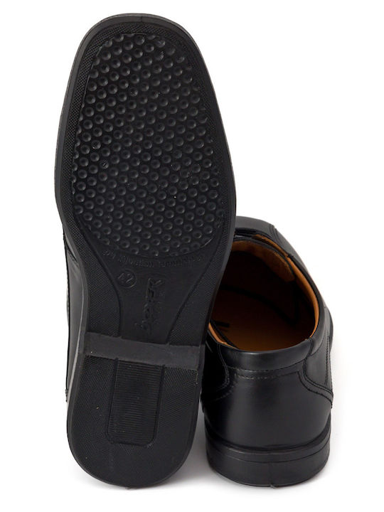 Leder Herren Freizeitschuhe Schwarz