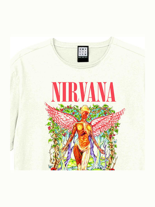 Amplified T-shirt Nirvana In Utero Wilderness Vintage White Unisex Zav210n446