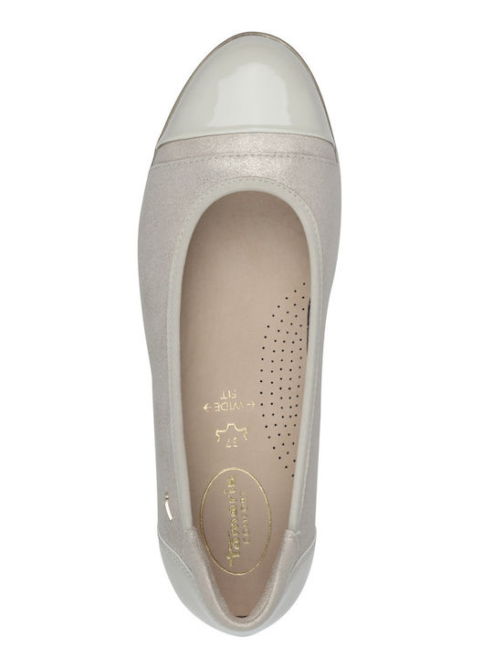 Damen Ballerinas Beige
