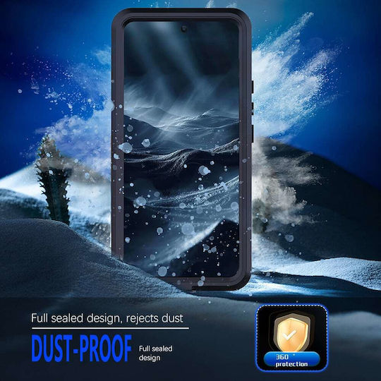 Shellbox Umschlag Rückseite Silikon / Kunststoff Wasserdicht Schwarz (Redmi Note 14 Pro 5G / Poco X7)
