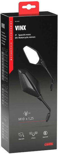 Lampa Motorcycle Mirrors 2pcs Black