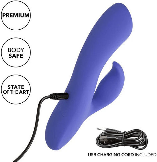 Calexotics Calex Connect Dual Stimulator Clitoral Stimulation G Spot Vibrator 2-in-1 Dual Vibrator App Purple