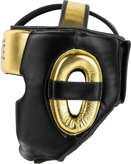 Benlee Adult Full Face Boxing Headgear Leather Black