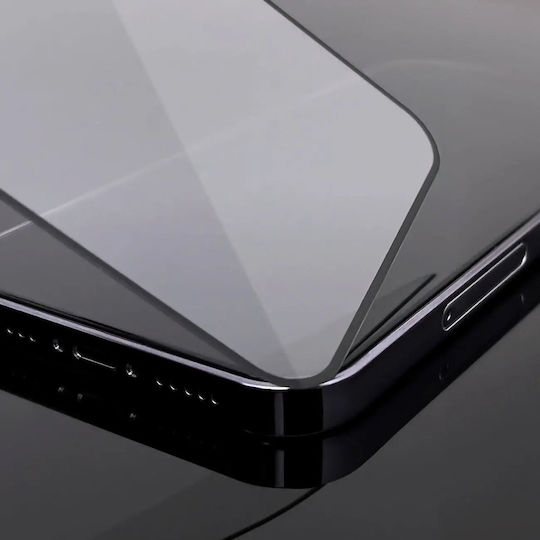Wozinsky Vollkleber Vollflächig gehärtetes Glas 2Stück Schwarz (iPhone 15 Pro Max)