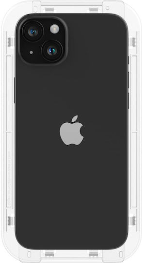 Spigen Glas.Tr 0.3mm Vollflächig gehärtetes Glas Schwarz (iPhone 15)