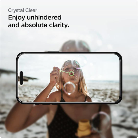 Spigen GLAS.tR Alignmaster 0.3mm Full Face Tempered Glass 2τμχ Μαύρο (iPhone 15 Plus / 16 Plus)