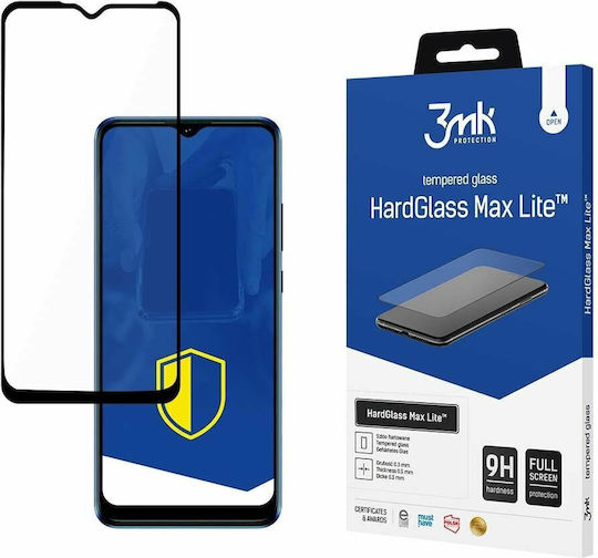 3MK HardGlass Max Lite Full Face Tempered Glass Μαύρο (TCL 30 SE / 30E / 305 / 306)