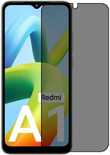 Redmi 5D Поверителност Закалено стъкло за цялото лице Черен (Redmi A1 / A2)