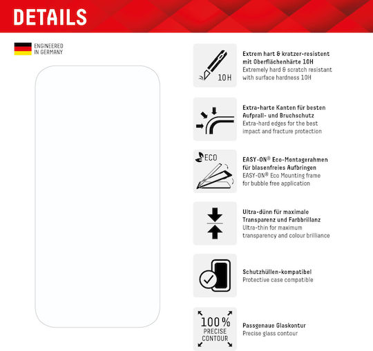 Displex Real Glass Tempered Glass (iPhone 15 Pro Max)