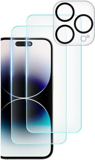 Tech-Protect Supreme Set Tempered Glass (iPhone 15 Pro)