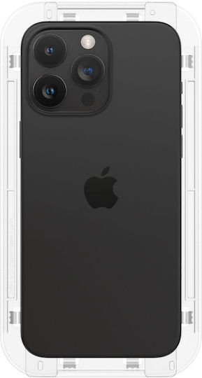 Spigen Glas.Tr Vollflächig gehärtetes Glas Schwarz (iPhone 15 Pro Max)