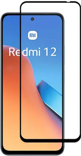 ObaStyle Glass 3D Tempered Glass Μαύρο (Redmi 12) 4G/5G
