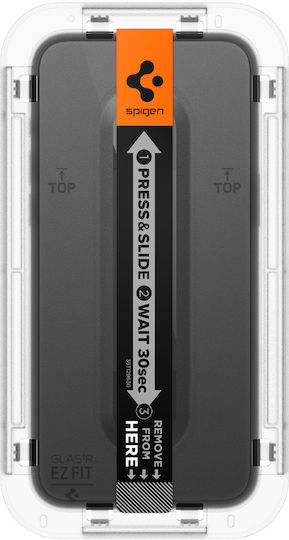 Spigen Glas.tr Ez Fit Закалено стъкло за цялото лице Черен (iPhone 15 Plus)