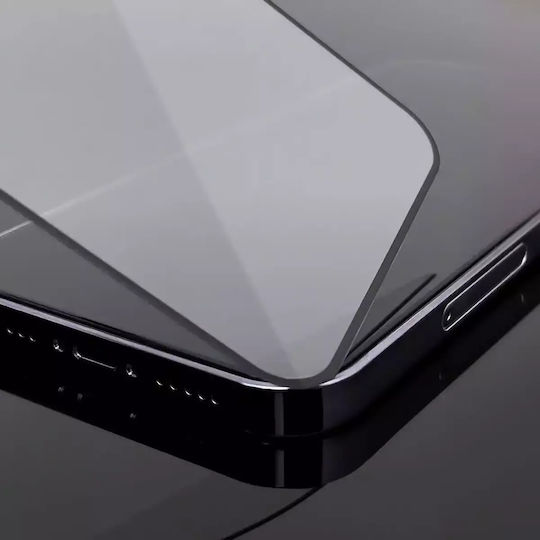Wozinsky Vollflächig gehärtetes Glas Schwarz (iPhone 15 Pro)