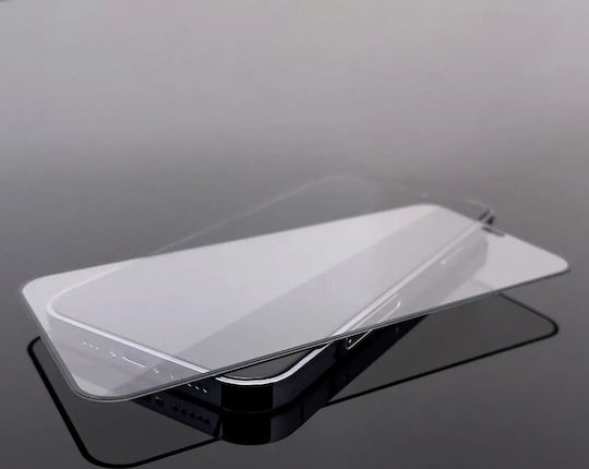 Wozinsky Vollflächig gehärtetes Glas Schwarz (iPhone 15 Pro)