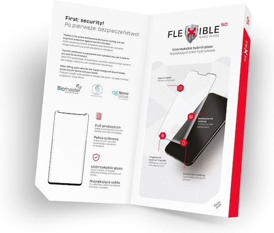 Forcell Flexible Nano 5D Adeziv complet Full Face Tempered Glass Negru (iPhone 14 Pro)
