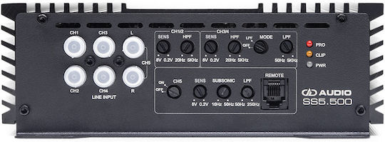 DD Audio Αυτός είναι ο Ενισχυτής Αυτοκινήτου 6 Kanäle (Κλάση D)