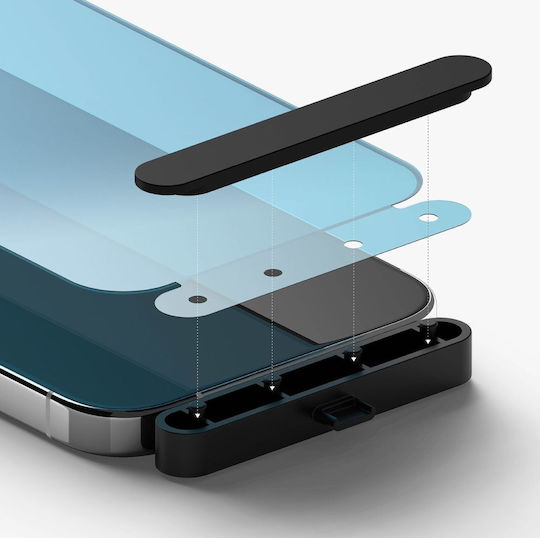 Ringke Full Face Tempered Glass Μαύρο (iPhone 15 Pro Max)