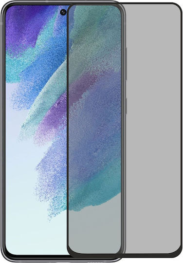 Privatsphäre Vollflächig gehärtetes Glas Schwarz (Galaxy S21 FE 5G)