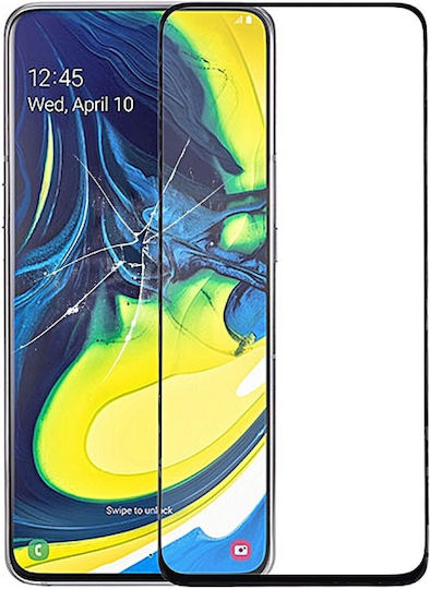 Vollkleber Vollflächig gehärtetes Glas (Galaxy A80)