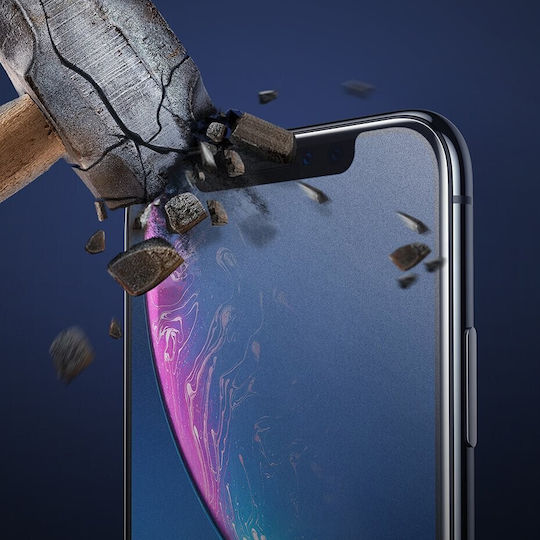 Baseus 3D Cover Mat Full Face Tempered Glass (iPhone XS Max)
