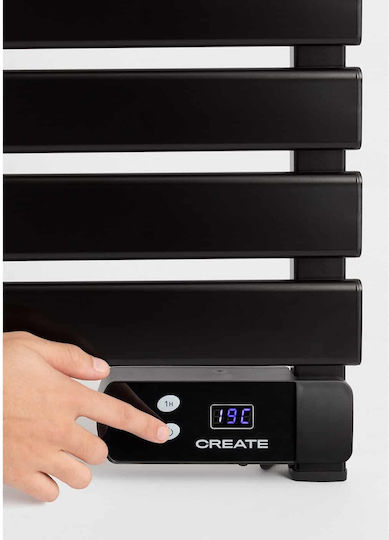 Create Șină electrică pentru prosoape 500W 96.9x55cm Negru