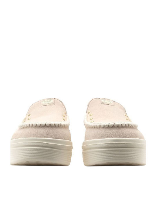 Mules with Heel in White Color