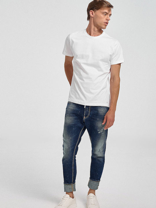 Men's Jeans Pants with Slim Fit Blue