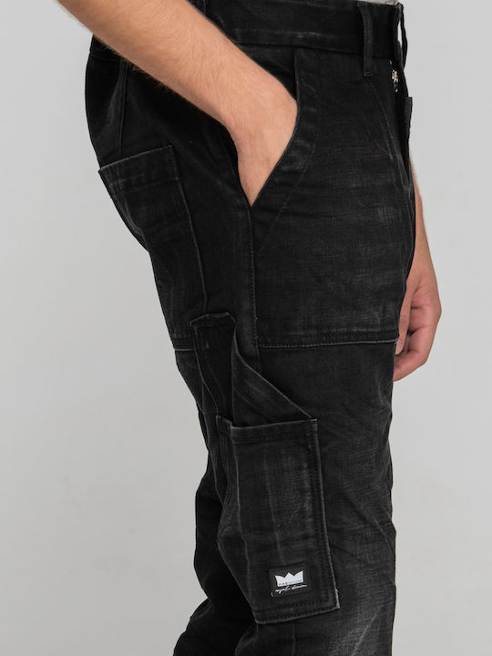 Men's Jeans Pants with Slim Fit Black