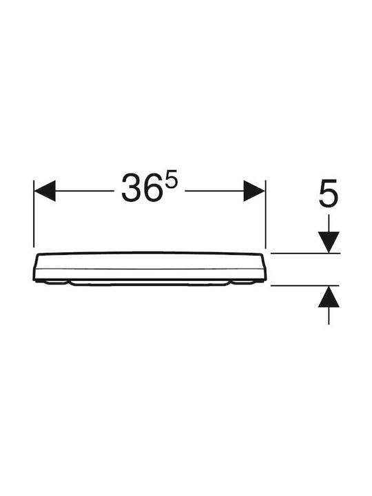 Geberit Wandhängende Toilette mit Deckel Soft Close Weiß