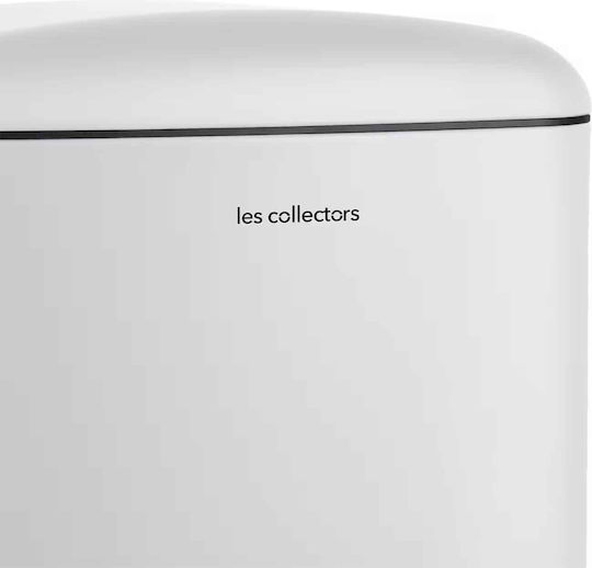 Les Collectors Κάδος Απορριμμάτων από Ανοξείδωτο Ατσάλι με Πεντάλ Λευκός 20lt