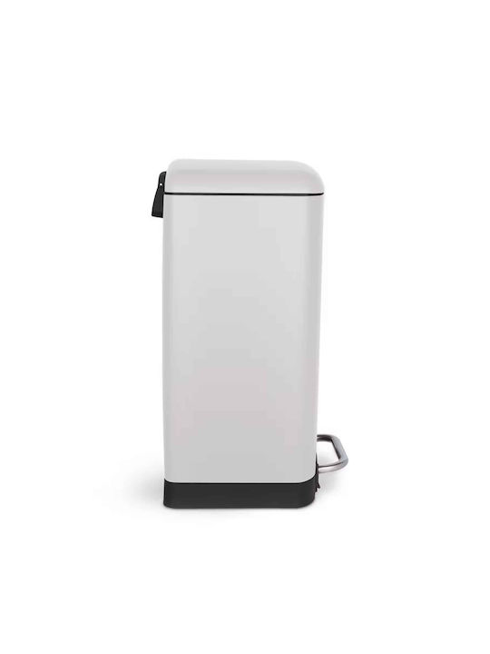 Les Collectors Inox Mülleimer mit Pedal Weiß 20lt