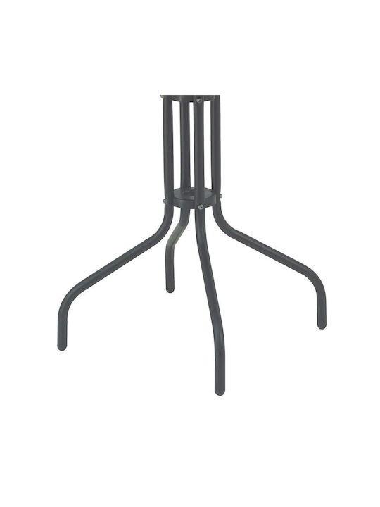 Tisch Café für kleine Außenbereiche Stabil Vergo Anthracite 60x60x70cm