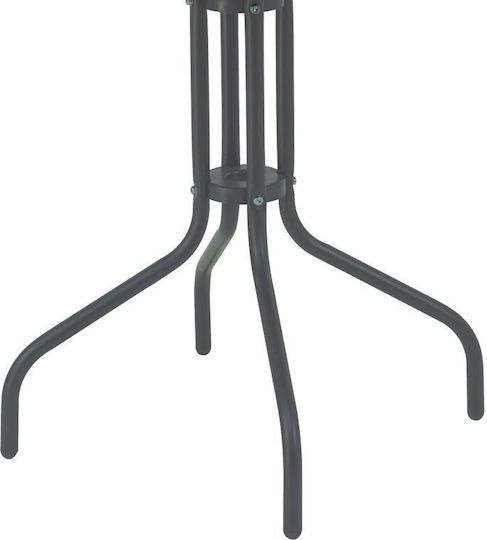Metal Masa pentru spații exterioare mici Vergo Cărbune de lemn 60x60x70buc