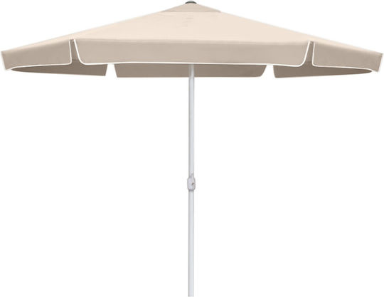 Rundschreiben Garten- und Terrassen-Sonnenschirm Aluminium Ecru Durchmesser 3m