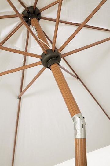 Umbrelă Rotundă Metalică Albă Φ3m