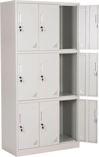 Φοριαμός Malmoe Μεταλλικός 90x40x185εκ.