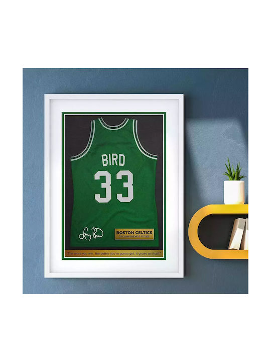 Poster NBA Boston Celtics LB SNK047 21cm x 30cm Weißer PVC-Rahmen 18x24