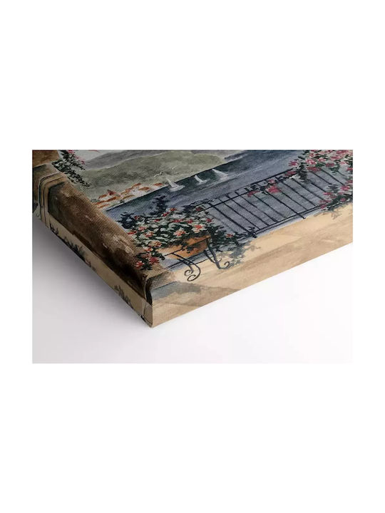 Πίνακας Καμβά Μπαλκόνι Θέα Στη Θάλασσα Knv2463 30cm X 40cm